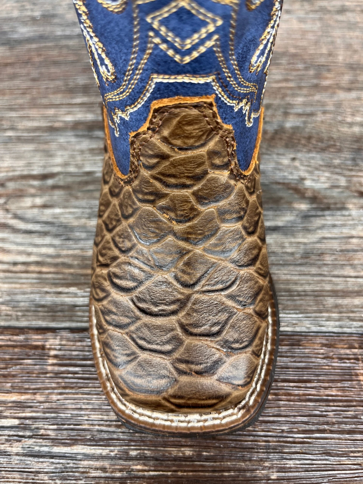 A441000202 Toddler's Ariat Orlando Fish Print Square Toe Western Boot By M&F Western Products 4 A441000202 Toddler's Ariat Orlando Fish Print Square Toe Western Boot By M&F Western Products - Image 4
