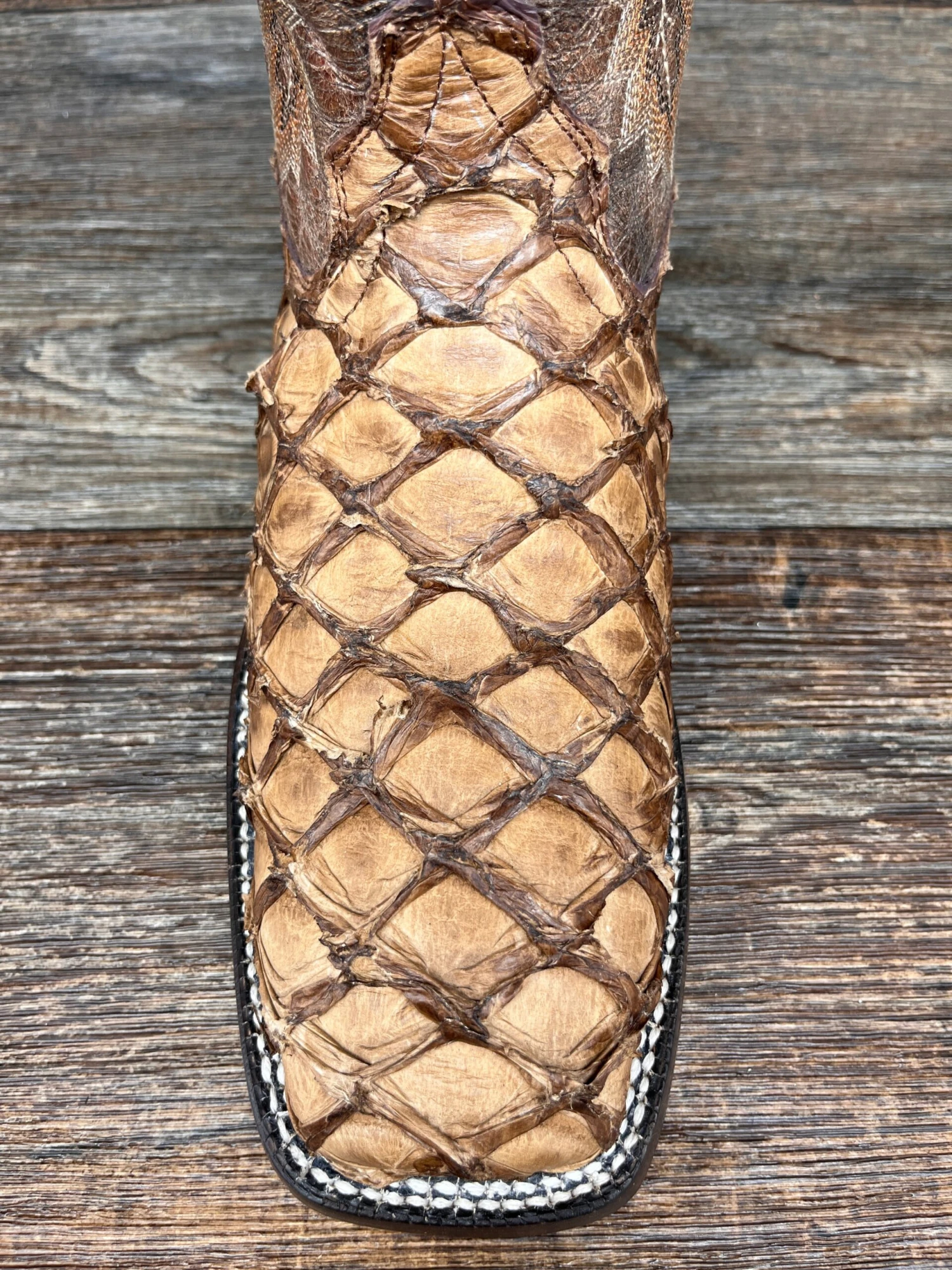 10044421 Men's Deep Water Genuine Pirarucu Western Boot By Ariat 3 10044421 Men's Deep Water Genuine Pirarucu Western Boot By Ariat - Image 3