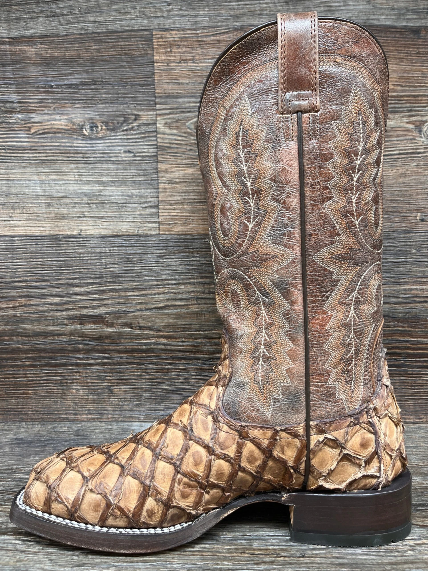 10044421 Men's Deep Water Genuine Pirarucu Western Boot By Ariat 5 10044421 Men's Deep Water Genuine Pirarucu Western Boot By Ariat - Image 5