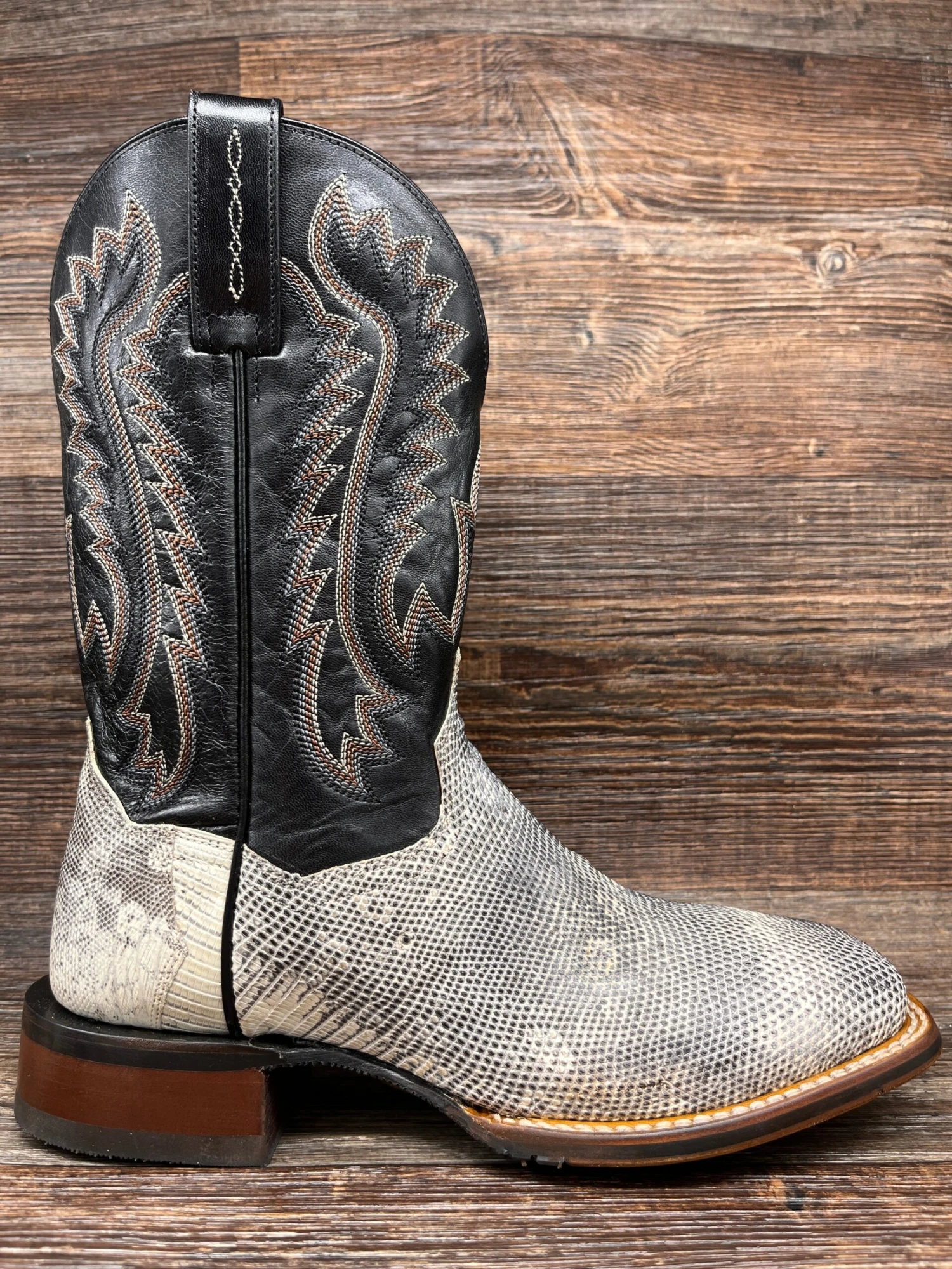 DP4181 Men's Elgin Genuine Natural Lizard Western Boot By Dan Post 2 DP4181 Men's Elgin Genuine Natural Lizard Western Boot By Dan Post - Image 2