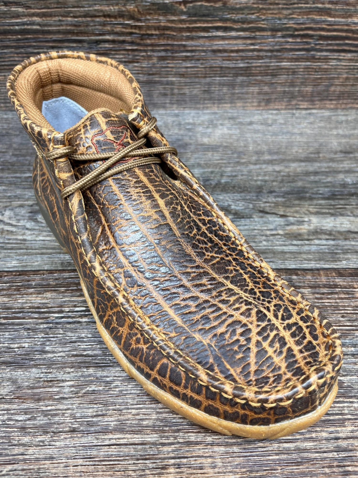 MDM0096 Men's Golden Elephant Print Driving Moc By Twisted X 1 MDM0096 Men's Golden Elephant Print Driving Moc By Twisted X