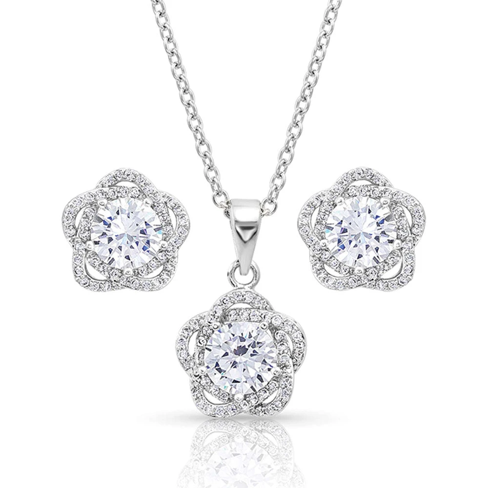 Js4300 Starlight Flower Jewelry Set By Montana Silversmiths 1 Js4300 Starlight Flower Jewelry Set By Montana Silversmiths