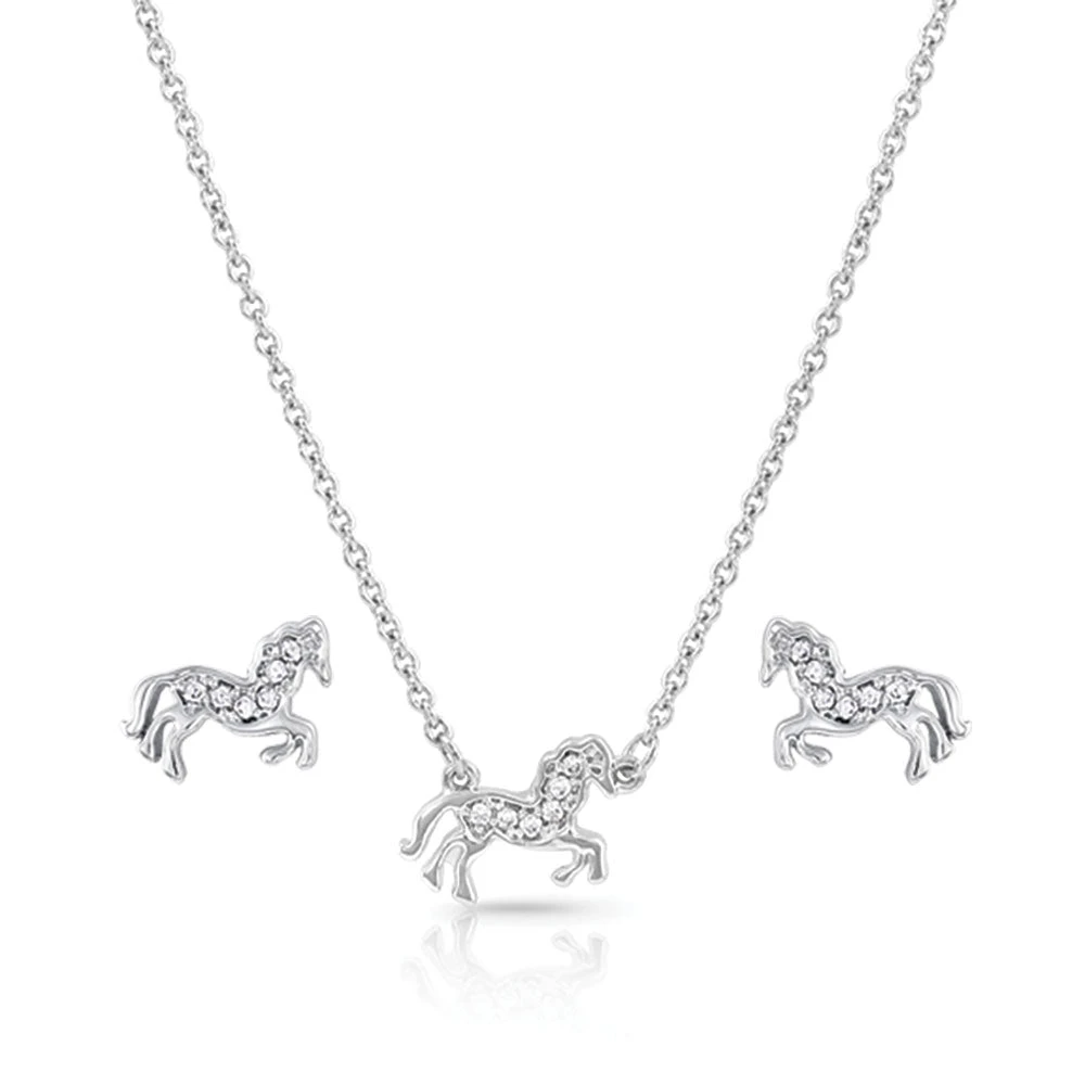 Js4735 All The Pretty Horses Jewelry Set By Montana Silversmiths 1 Js4735 All The Pretty Horses Jewelry Set By Montana Silversmiths