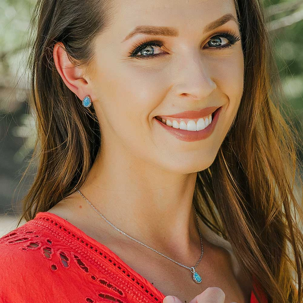 Js5116 Captivating Teardrop Jewelry Set By Montana Silversmiths 2 Js5116 Captivating Teardrop Jewelry Set By Montana Silversmiths - Image 2