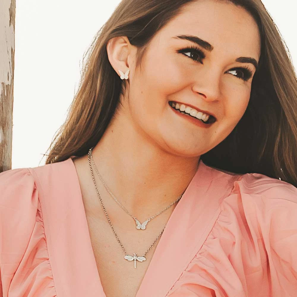 Js5267 Beautiful Butterfly Jewelry Set By Montana Silversmiths 2 Js5267 Beautiful Butterfly Jewelry Set By Montana Silversmiths - Image 2