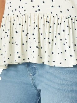 Lwek22w Women's Ruffle Hem Tank Top By Wrangler -Western Cowboy Boots Shop LWEK22W BD01 RWBD PRD scaled