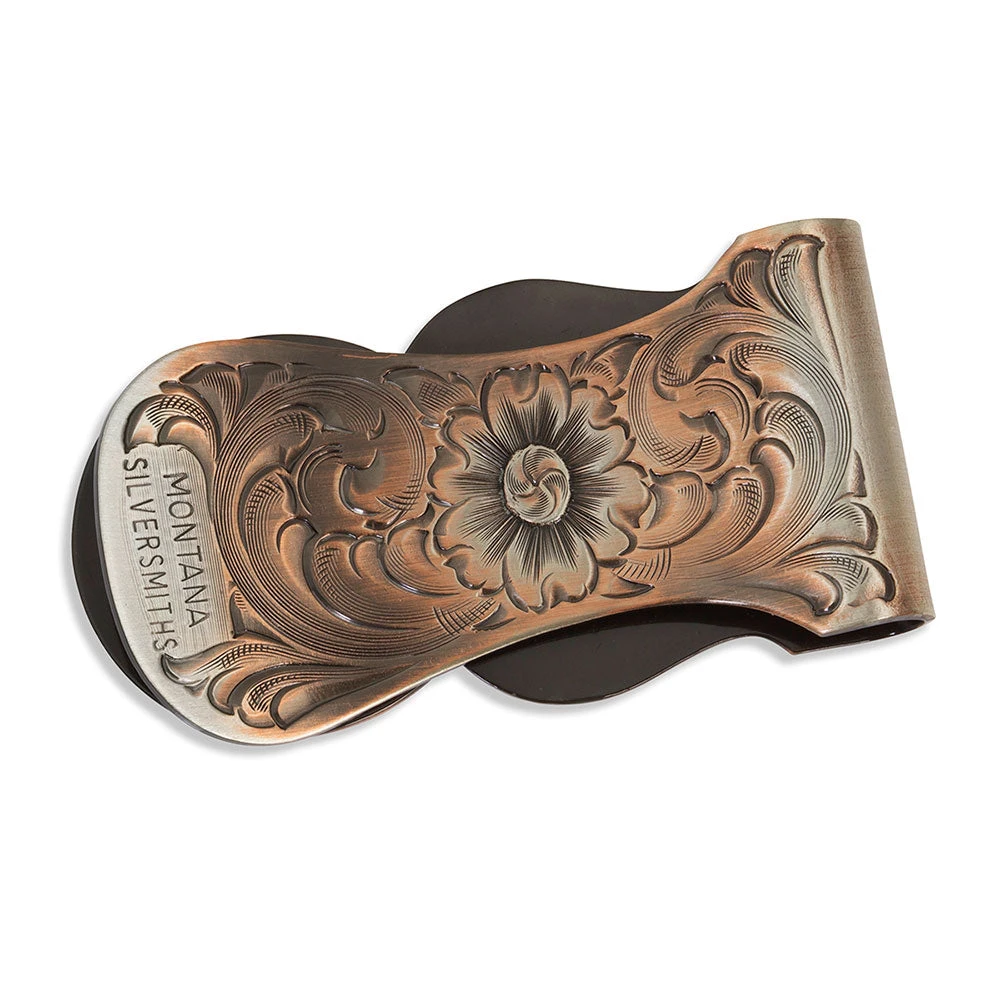 Mcl50cbb Scalloped Vintage Bronze Buffalo Nickel Money Clip By Montana Silversmiths 2 Mcl50cbb Scalloped Vintage Bronze Buffalo Nickel Money Clip By Montana Silversmiths - Image 2