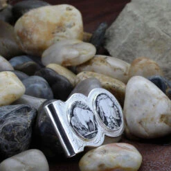 Mcl50 Buffalo Indian Nickel Scalloped Money Clip By Montana Silversmiths -Western Cowboy Boots Shop MCL50 alt