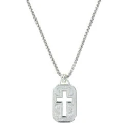 Nc2843 Classic Cross Cut Out Necklace By Montana Silversmiths