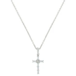 Nc3239 Acadian Cross Baguette Necklace By Montana Silversmiths