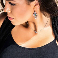 Nc4371 Two Sides To Every Cactus Necklace By Montana Silversmiths -Western Cowboy Boots Shop NC4371 mod2