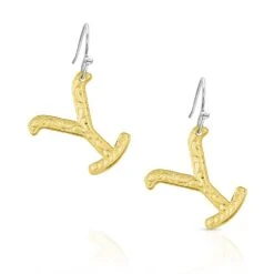 Yeler5153 The Y Yellowstone Brand Earrings By Montana Silversmiths
