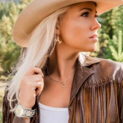 Yeler5153 The Y Yellowstone Brand Earrings By Montana Silversmiths -Western Cowboy Boots Shop YELER5153 mod