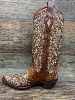 A3671 Women’s Inlay & Embroidery Snip Toe Western Boot By Corral -Western Cowboy Boots Shop image ac4a2a6c 5352 4d0b 9ef0 d7a3fd6c501f scaled